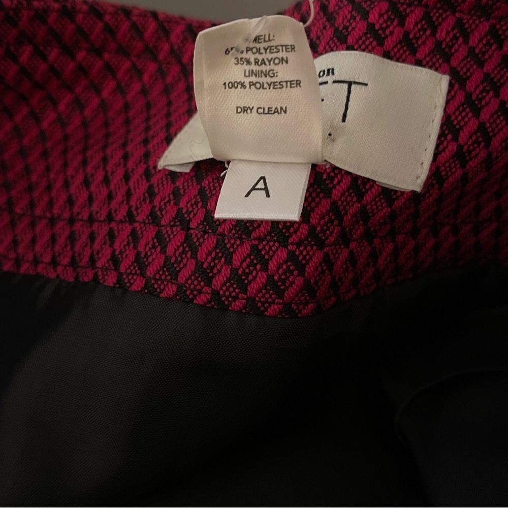 Ann Taylor Loft Petites Pink/Black Skirt Size 4 Side Zipper NWT - Picture 8 of 8